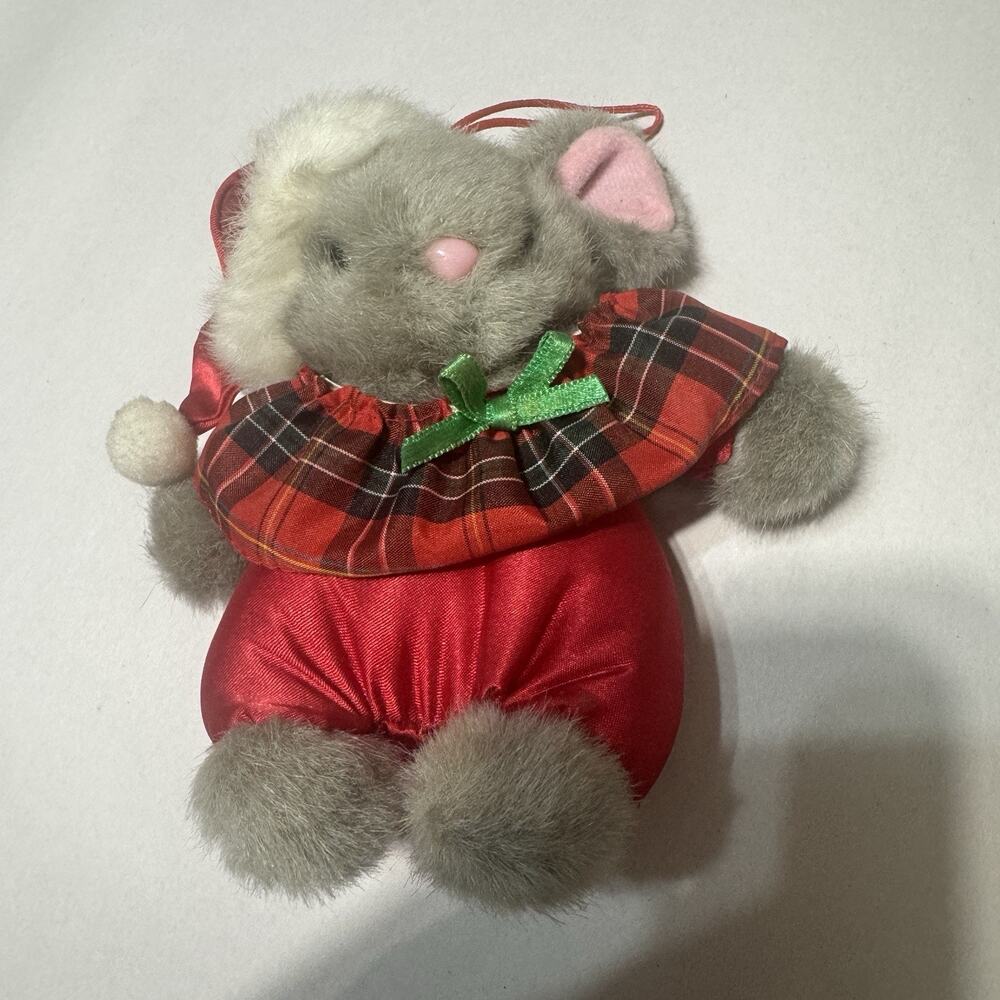 VTG The San Francisco Music Box Co Christmas Mouse Not Working 6"